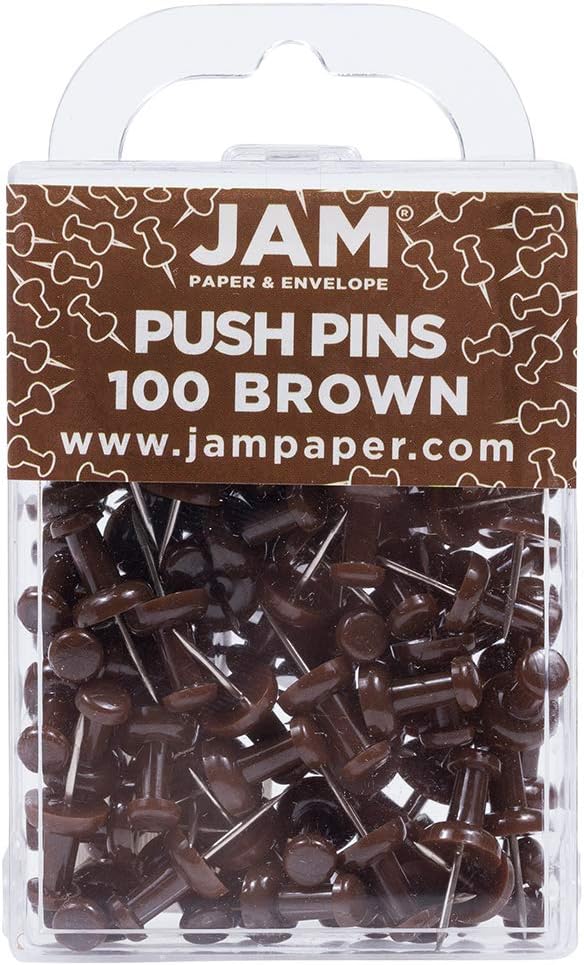 JAM PAPER Colorful Push Pins
