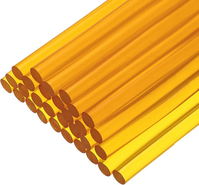 uxcell 30pcs 7mm x 100mm Mini Hot Glue Sticks