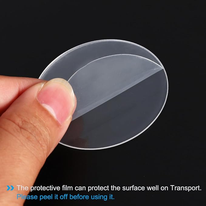 PATIKIL 2" Dia. Acrylic Circles, 10 Pack Round Clear Plastic Sheet Ornament