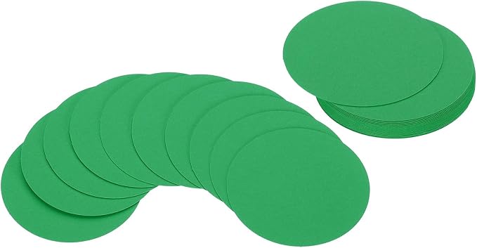 PATIKIL 2inch Circle Card Stock, Dark Green