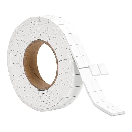 330 PCS Double Sided Foam Tape Pre Cut 1/2 X 2/5 Inch Small Adhesive Foam