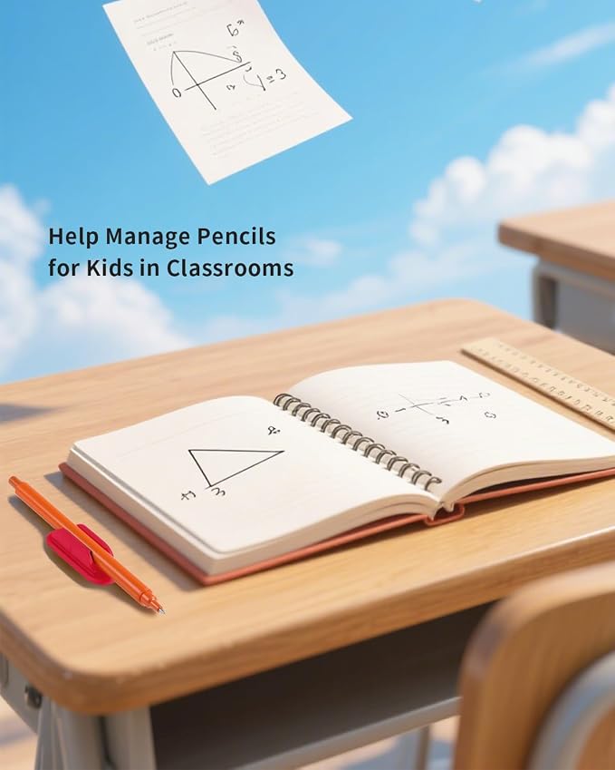 Tiizze Adhesive Pencil Holders for Desk Set of 10