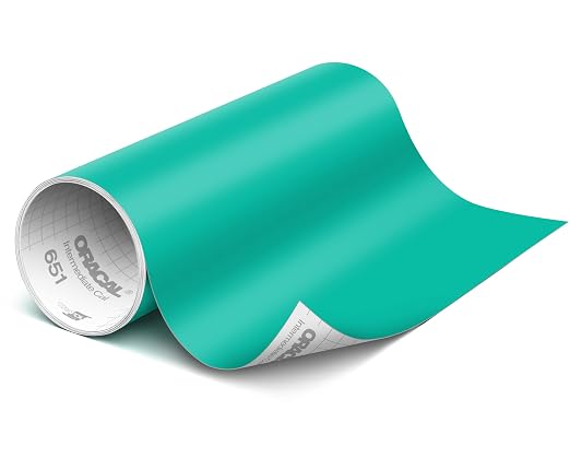 ORACAL 651 Matte Turquoise Vinyl Durable Roll Easy to Weed Permanent Adhesive