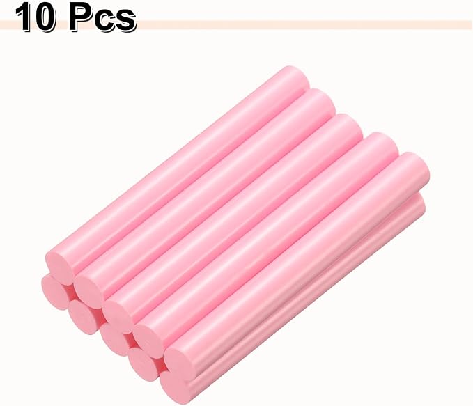HARFINGTON 10pcs Hot Glue Sticks 0.43" Dia x 3.94" Long EVA Mini Hot Melt