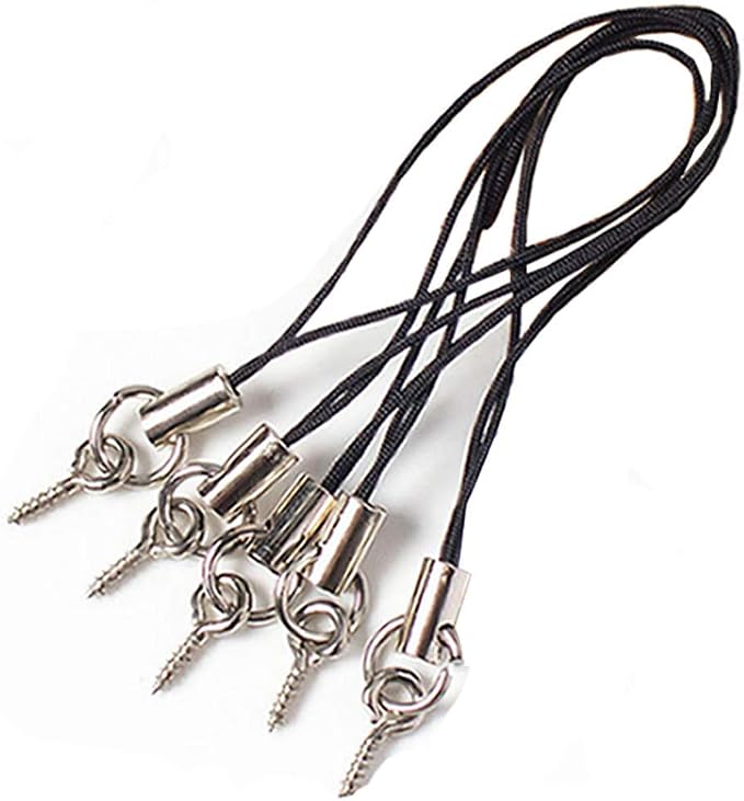 100 Pcs Black Cell Phone Cords Strap Crafts Making Supplies Lanyard