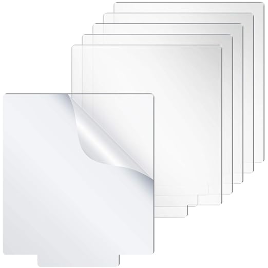 6 Pieces 2 mm Acrylic Sheet Transparent LED Film