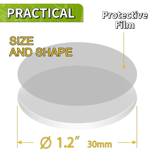 Piteno® 150Pcs Double Sided Adhesive Dots, 1.2" Clear Removable Sticky Adhesive