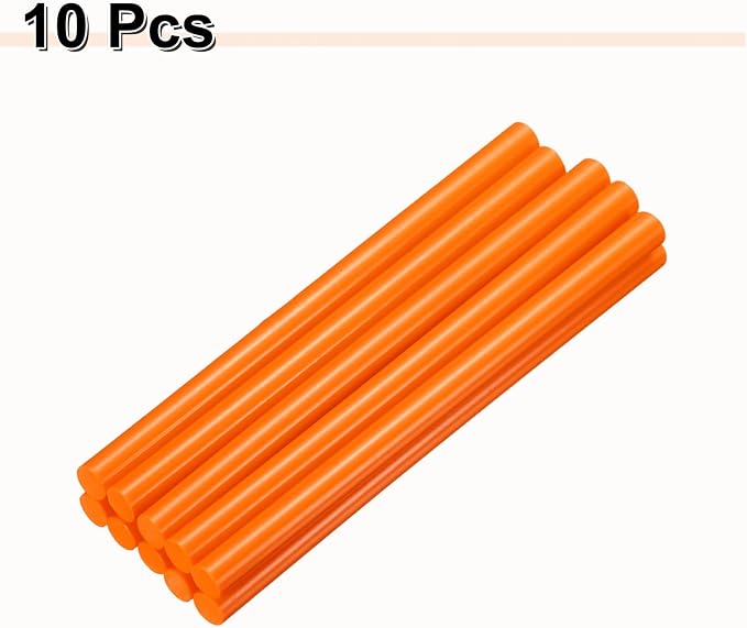 HARFINGTON 10pcs Hot Glue Sticks 0.43" Dia x 7.87" Long EVA Mini Hot Melt