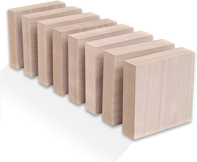 - 4” x 4” Wooden Blocks for Crafts