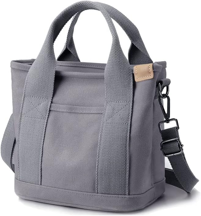 Small Tote Bag with Zipper Tote Bag for Women Canvas Crossbody Bag Shoulder Bag Satchel Hobo Bag Messenger Bag 2025