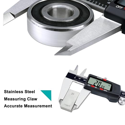 Kynup Digital Caliper, 8 Inch Micrometer Caliper Tool, Vernier Caliper Gages