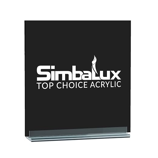 SimbaLux Acrylic Sheet Black Opaque Cast 12” x 12” 1/8” Thick, 2 Pack | Square