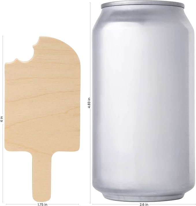 Popsicle Cutout 4-inch, 1/2 inch Thick, by Woodpeckers