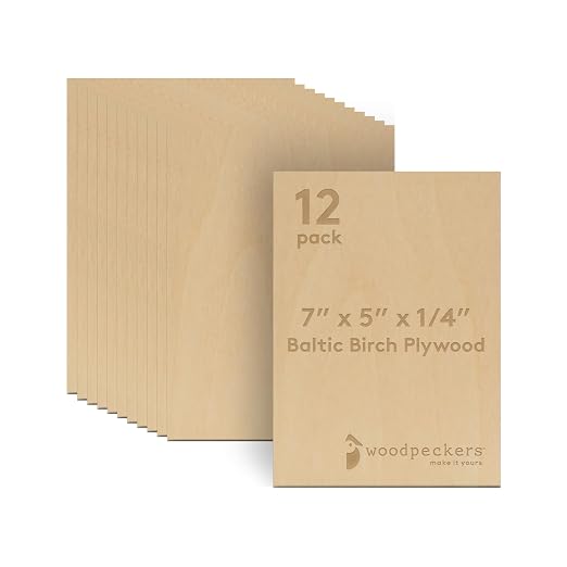 1/4 Inch Baltic Birch Plywood 6 mm B/BB Grade Craft Wood,