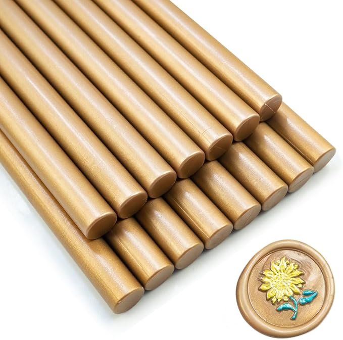 Wax Seal Stick, 15 Pieces Glue Gun Wax Seal Sticks