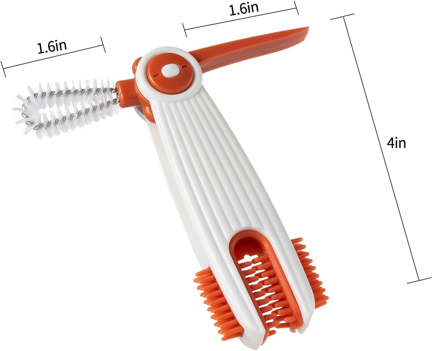 Chemimoso 3 in 1 Cup Lid Gap Cleaning Brush Set, Multifunctional Baby Bottle Cleaning Tools, Home Kitchen Crevice Cleaning Tools, 4Pcs