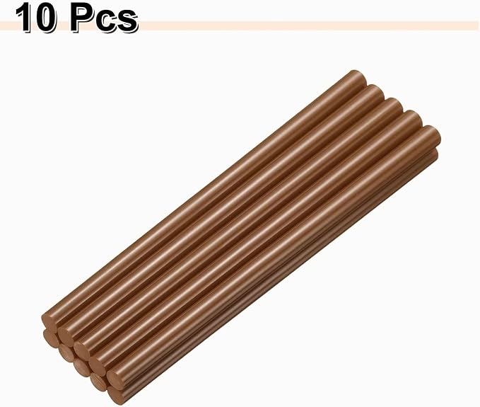HARFINGTON 10pcs Hot Glue Sticks 0.43" Dia x 9.84" Long EVA Mini Hot Melt