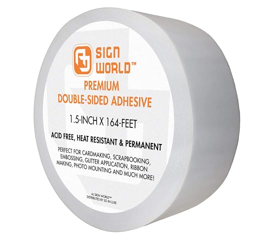 Best 1 1/2" Ultra-Thin Permanent Double-Sided Tape