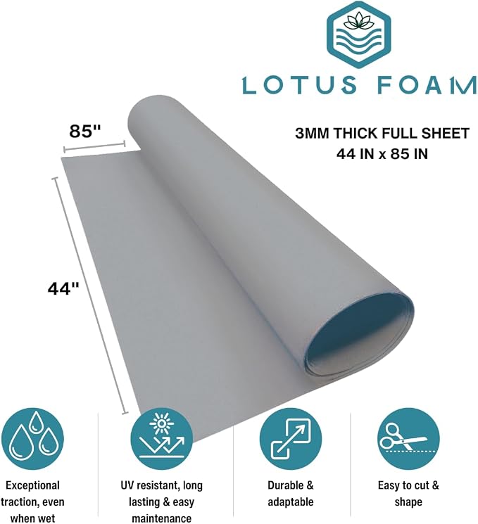 LotusFoam EVA Foam Sheet 3mm – 44"x 85" Craft Foam