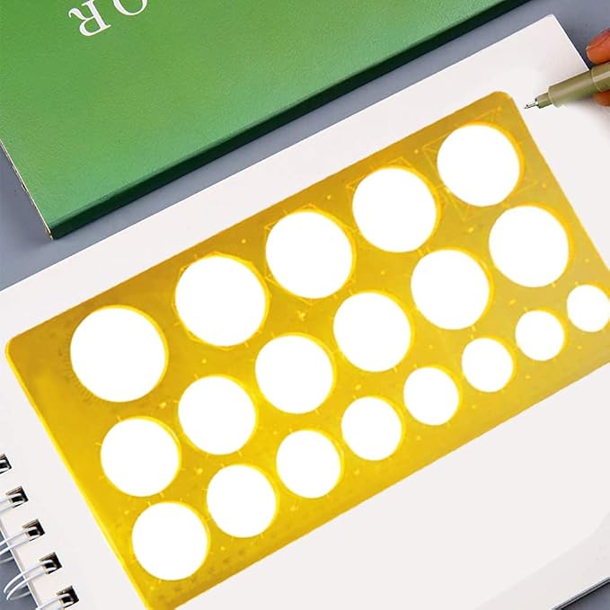 Utoolmart Geometric Drawing Template Measuring Ruler 30cm