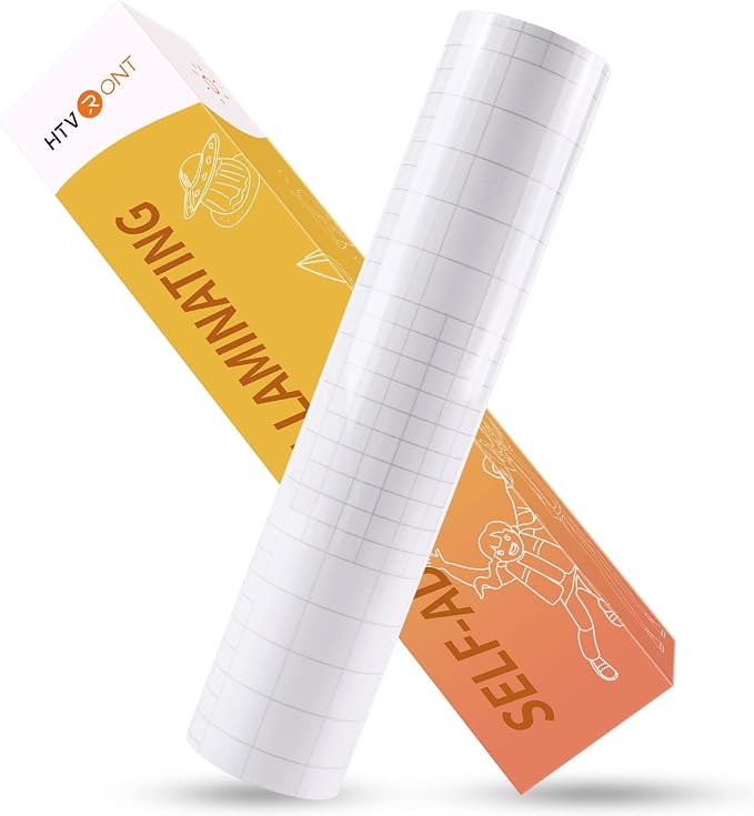 HTVRONT Clear Self-Adhesive Laminating Vinyl Roll 12x30 FT | Back to School