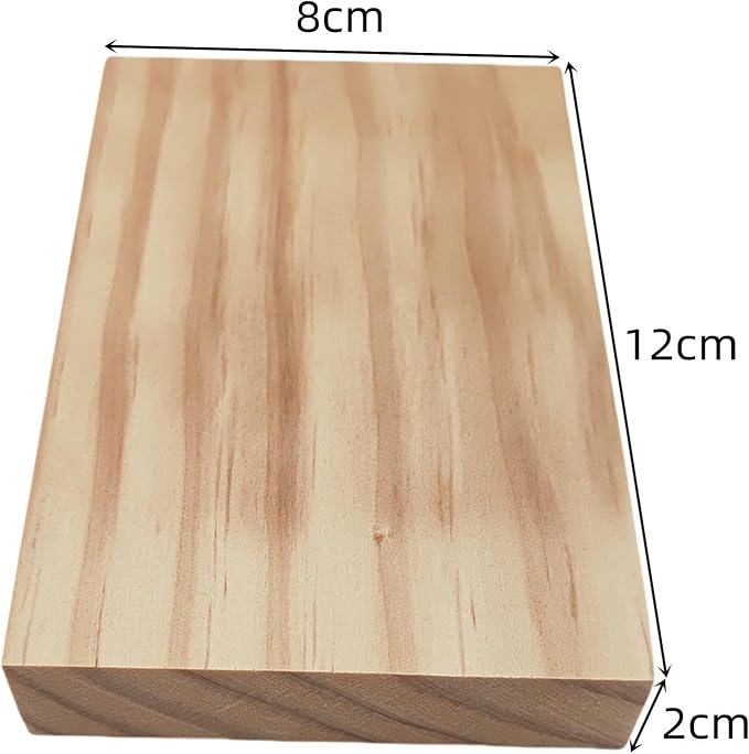 10PCS Rectangle Wood Boards Unfinished Wood Blocks