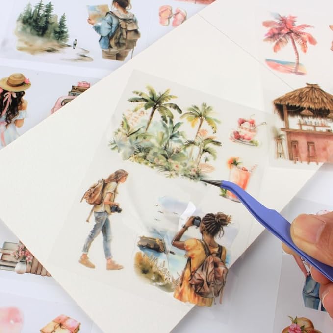 Summer Beach Pre-Cut Journal Sticker Book