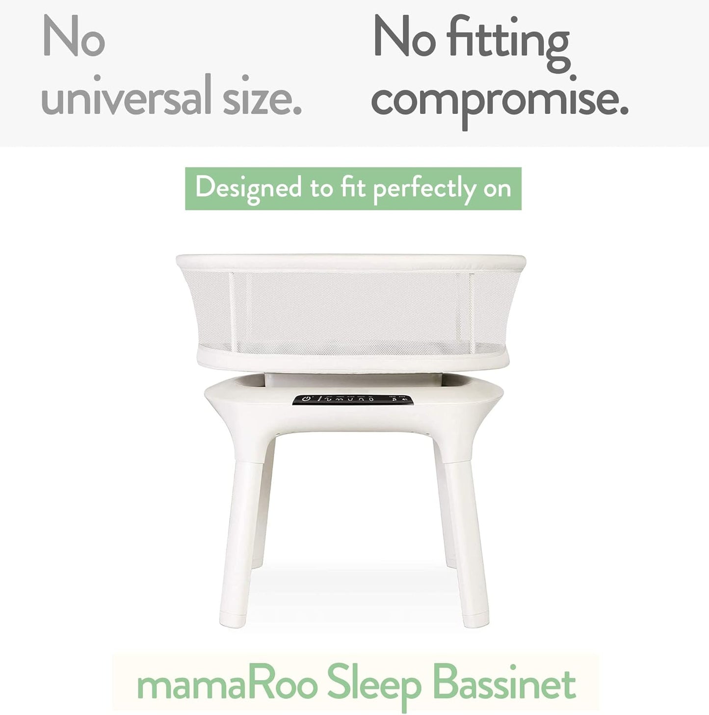 Bassinet Sheets Compatible with 4moms Mamaroo Sleep Bassinet - Fits 18 x 30 Inch Oval Bassinet Mattress – Snuggly Soft 100% Jersey Cotton – 2 Pack – Light + Dark Grey – 2 Pack