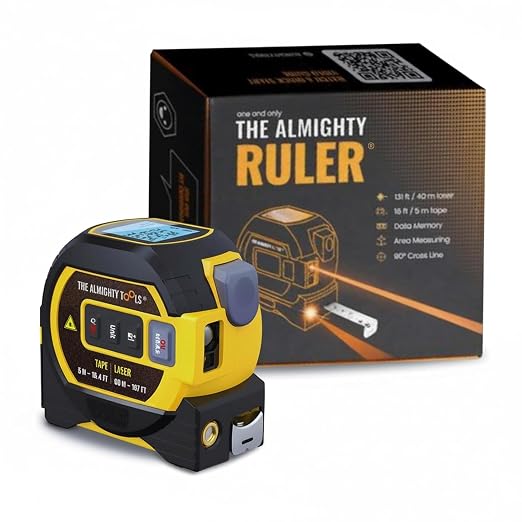 The Almighty Laser Tape Measure Ruler | Laser Distance Measurer, Magnetic