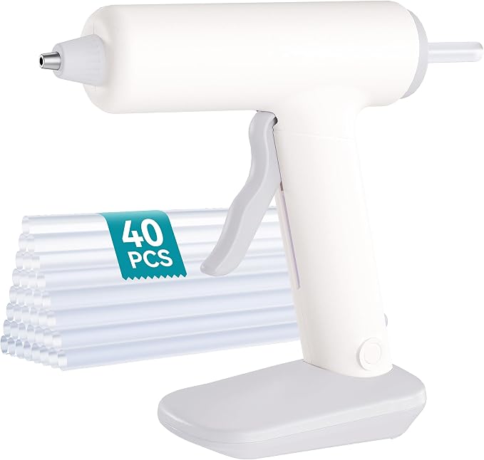 Cordless Hot Glue Gun Kit USB-C Rechargeable Magnetic Mount Base