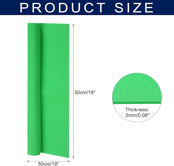 MECCANIXITY Foam Sheets Crafts 19x19 Inch 2mm EVA Craft Foam Paper Foam Sheets