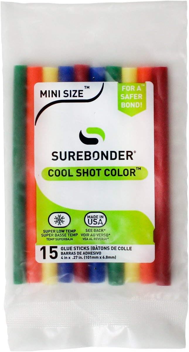 Surebonder Cool Shot Color Mini Hot Glue Sticks