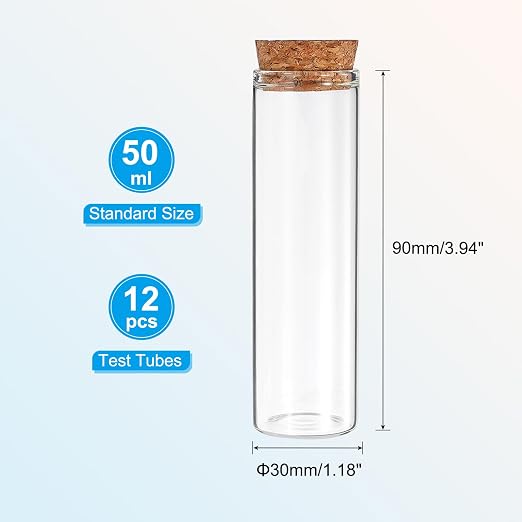 PATIKIL 50ml Test Tubes