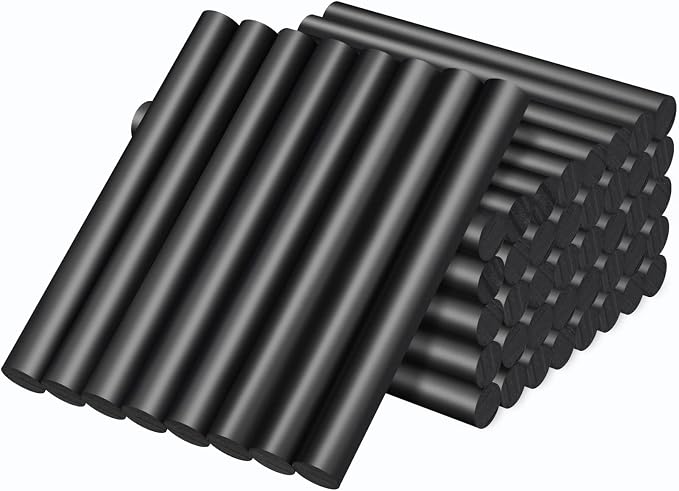 Manarty Black Hot Glue Sticks Full Size, High Low Temp