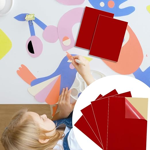 10 PCS Sticky Felt Sheets, Self Adhesive Felt Sheet, 8.3" x 11.8" Self Adhesive