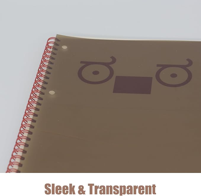 10-Pack A4 Colored PVC Flexible Plastic Sheets, 0.3mm Brown Transparent Film