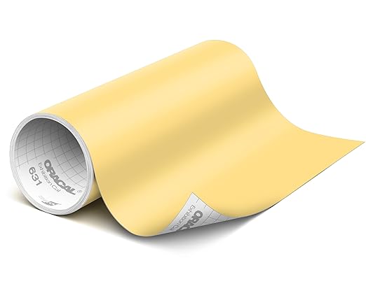 ORACAL 631 Matte Maize Vinyl Durable Roll Easy to Weed Permanent Adhesive Craft