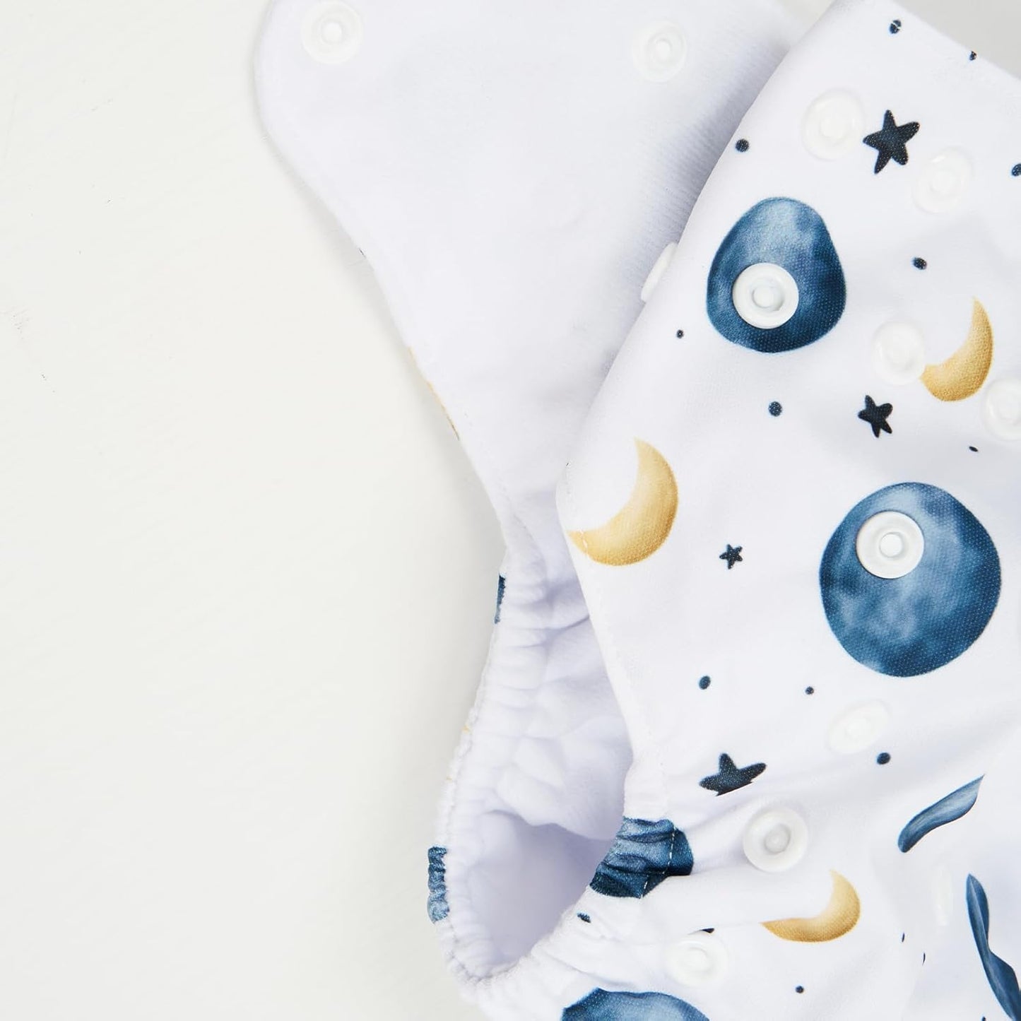 HappyFlute 9 Sets Newborn Baby Cloth Pocket Diapers Adjustable Reusable for Baby Boys and Girls(6-33 pounds,0-3 Years),One Wet Bag+4Diapers and 4Inserts (AD09)