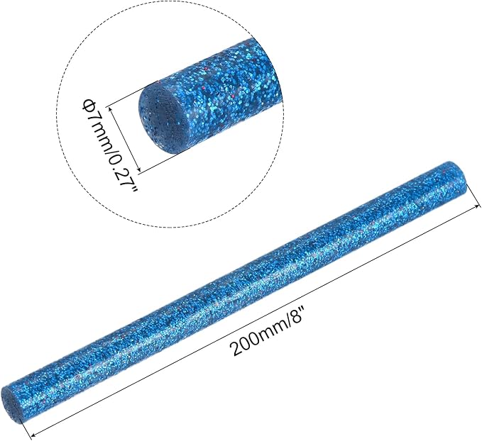 uxcell 20pcs Hot Glue Sticks for Glue Gun 7mm/0.27-inch x 8-inch Mini Hot Melt