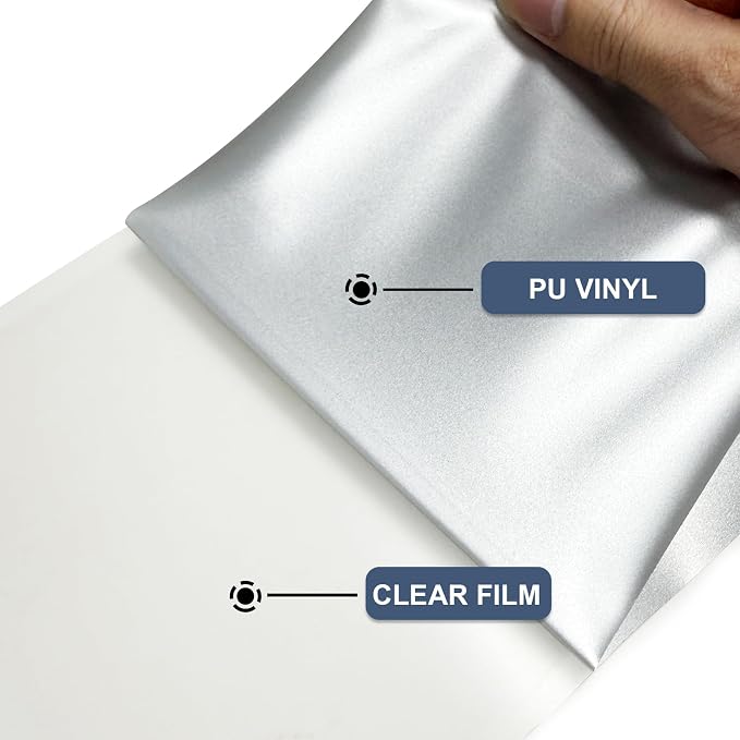 Silver Heat Transfer Vinyl HTV Roll Matte PU 12" x 15 ft. | Easy to Cut
