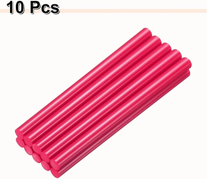 HARFINGTON 10pcs Hot Glue Sticks 0.43" Dia x 7.87" Long EVA Mini Hot Melt
