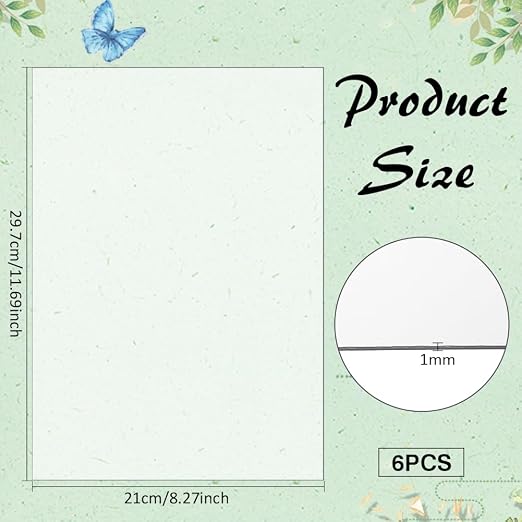 BENECREAT 6 Sheets PETG Clear Plastic Sheet, 12x8 Inch Waterproof PVC Clear