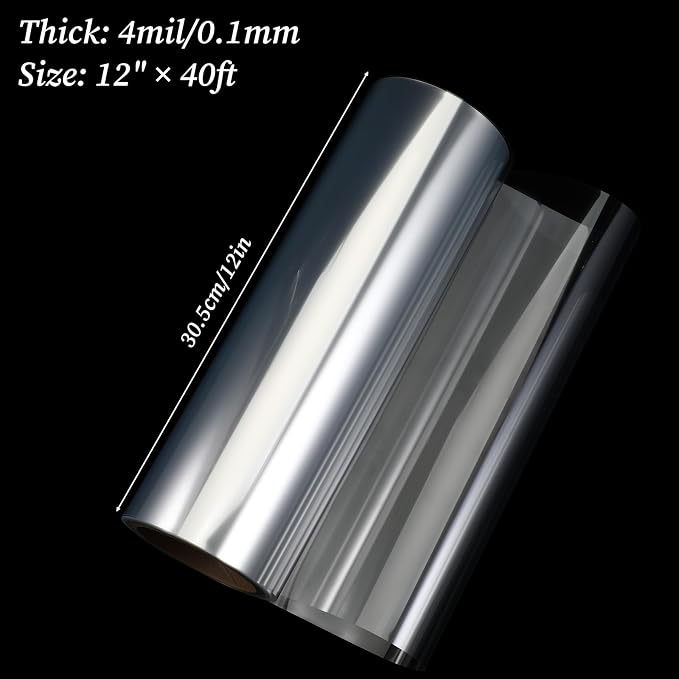 4 mil 12 Inches x 40ft Rolls Acetate Sheets Blank Stencil Sheets Transparency