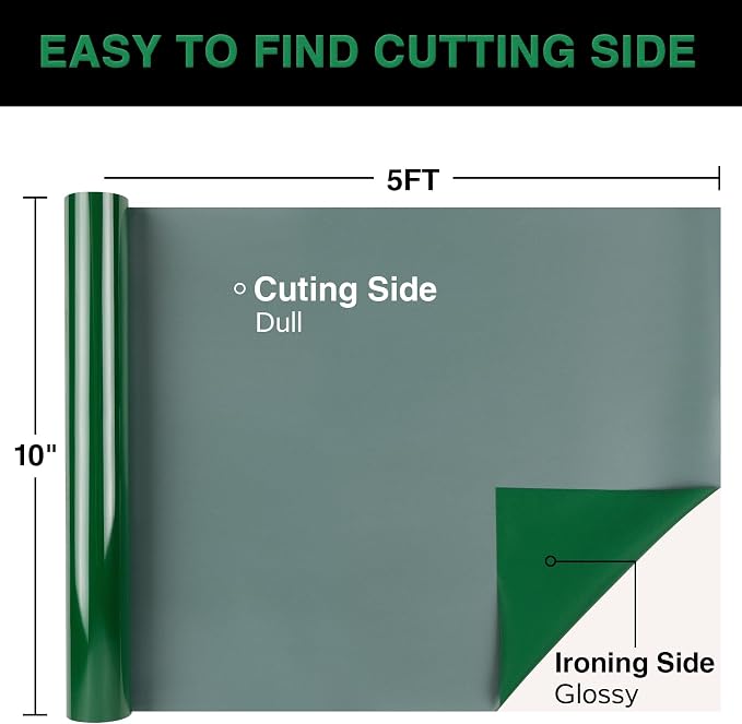 TORC 3D Puff Green Heat Transfer Vinyl HTV 12" X 5FT