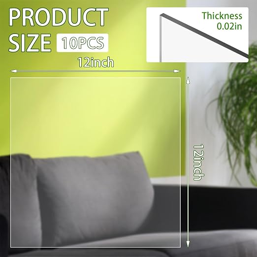 TKOnline 10 PCS Plexiglass Sheets, Invitations, Poster Frames Plastic Board