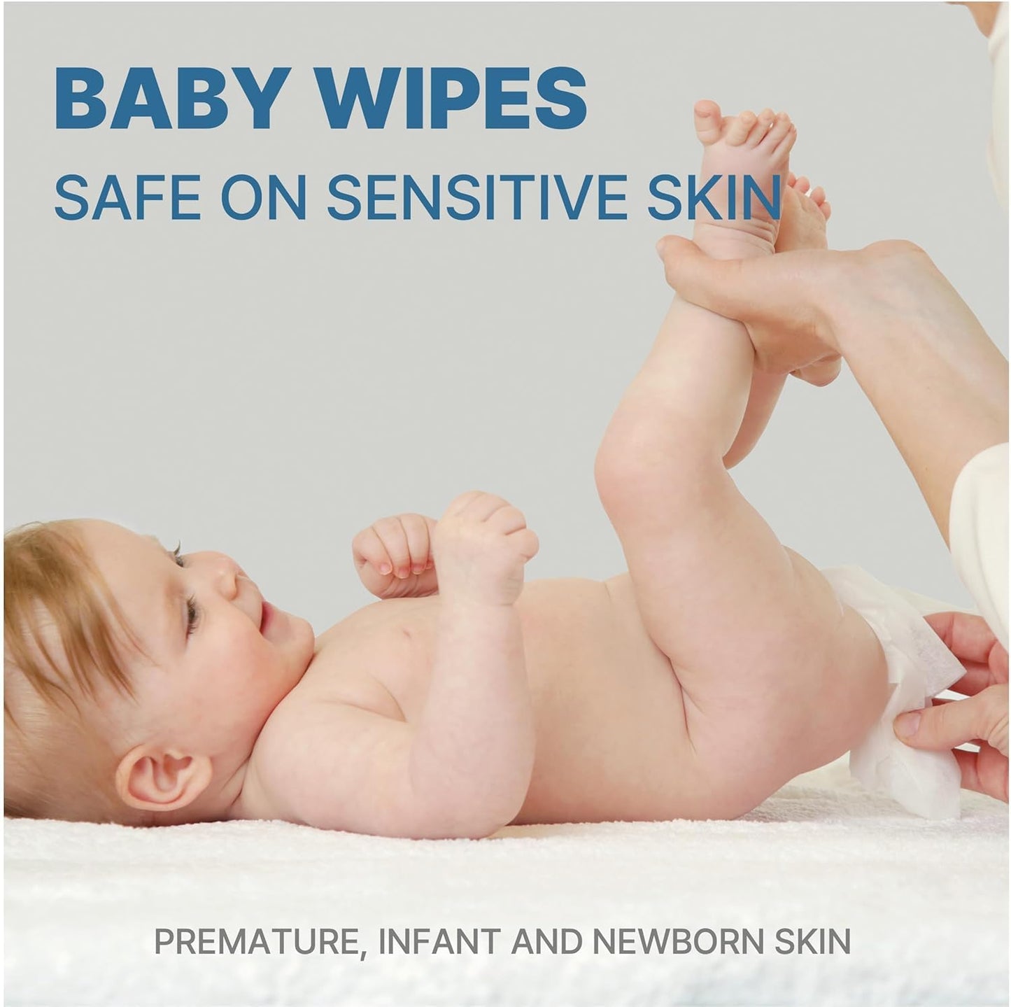 BEBESUP-Korea’s #1 Sensitive Baby Wipes -Hypoallergenic Water-based Unscented Alcohol-Free Extra-Thick Ｏrganic Superfood Extracts Plant- Based for sensitive skin Flip-Top (1 Pack)