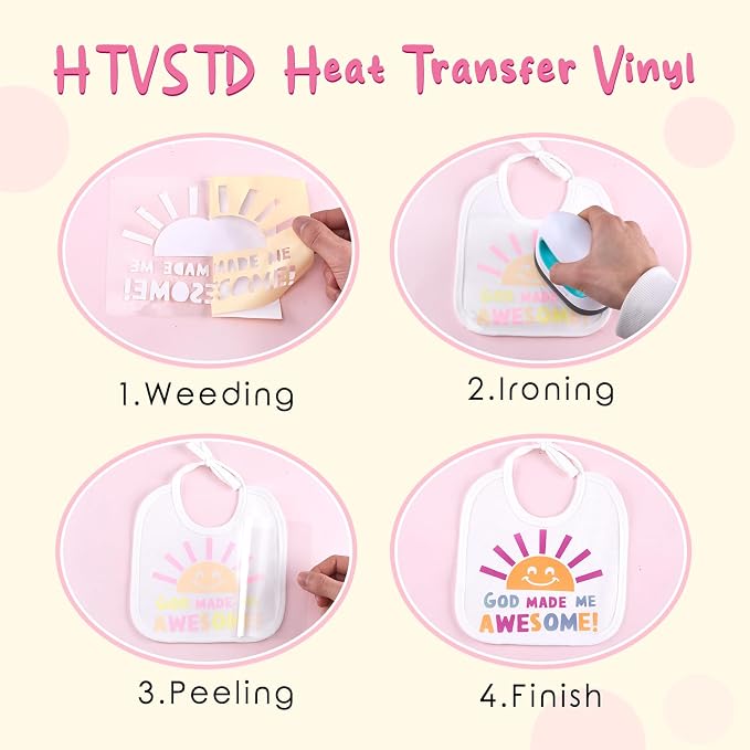 HTVSTD Color Change HTV Heat Transfer Vinyl 10Sheets 12×10in Iron on Vinyl |