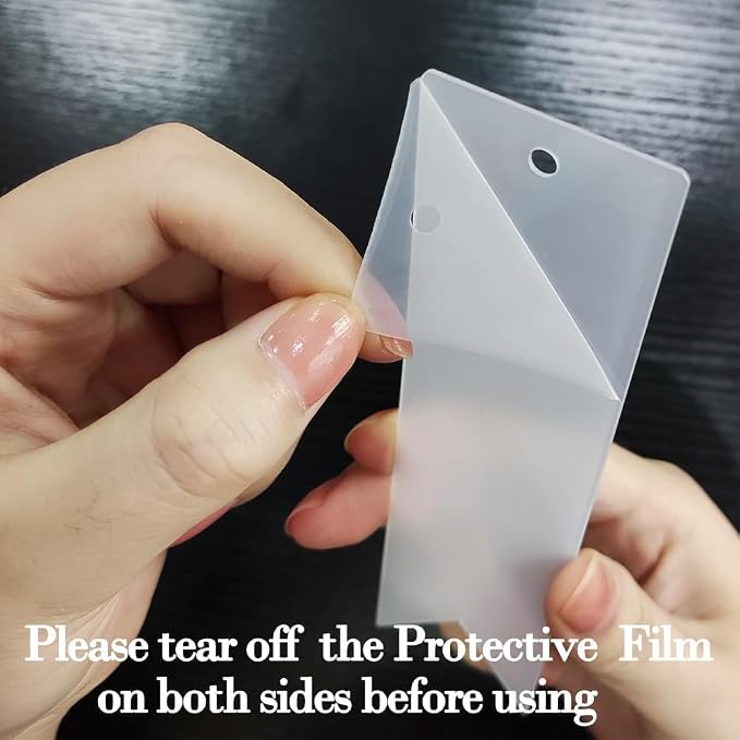 Clear Acrylic Bookmark, BetterJonny 30 Set Plastic Blank Book Page Mark