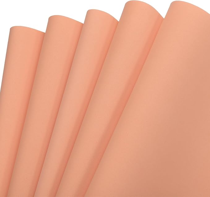 MECCANIXITY EVA Foam Sheets Nude 19.7 Inch x 19.3 Inch 1mm Thick Crafts Foam