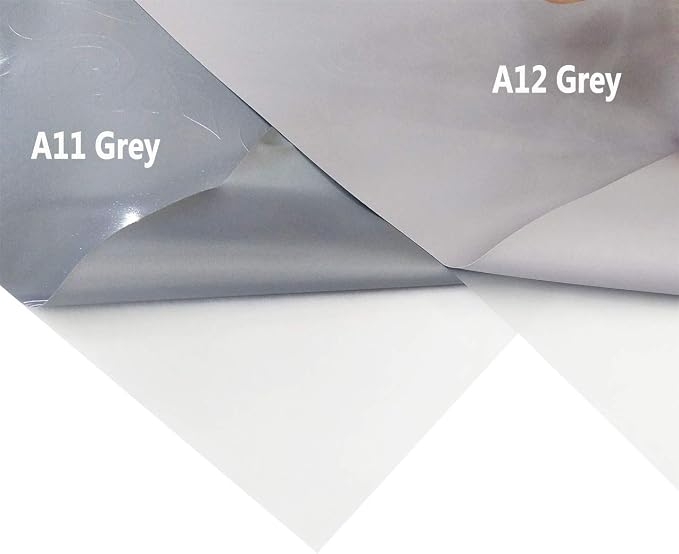 guangyintong Heat Transfer Vinyl Gray HTV Rolls, Matte Surface PVC Material